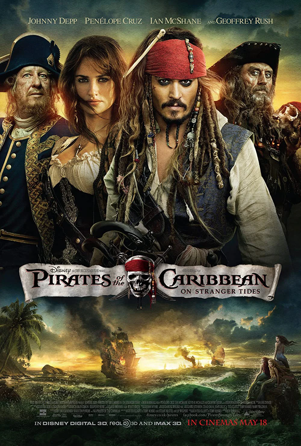 Poster phim Cướp Biển Vùng Caribbe (Phần 4): Suối Nguồn Tươi Trẻ
