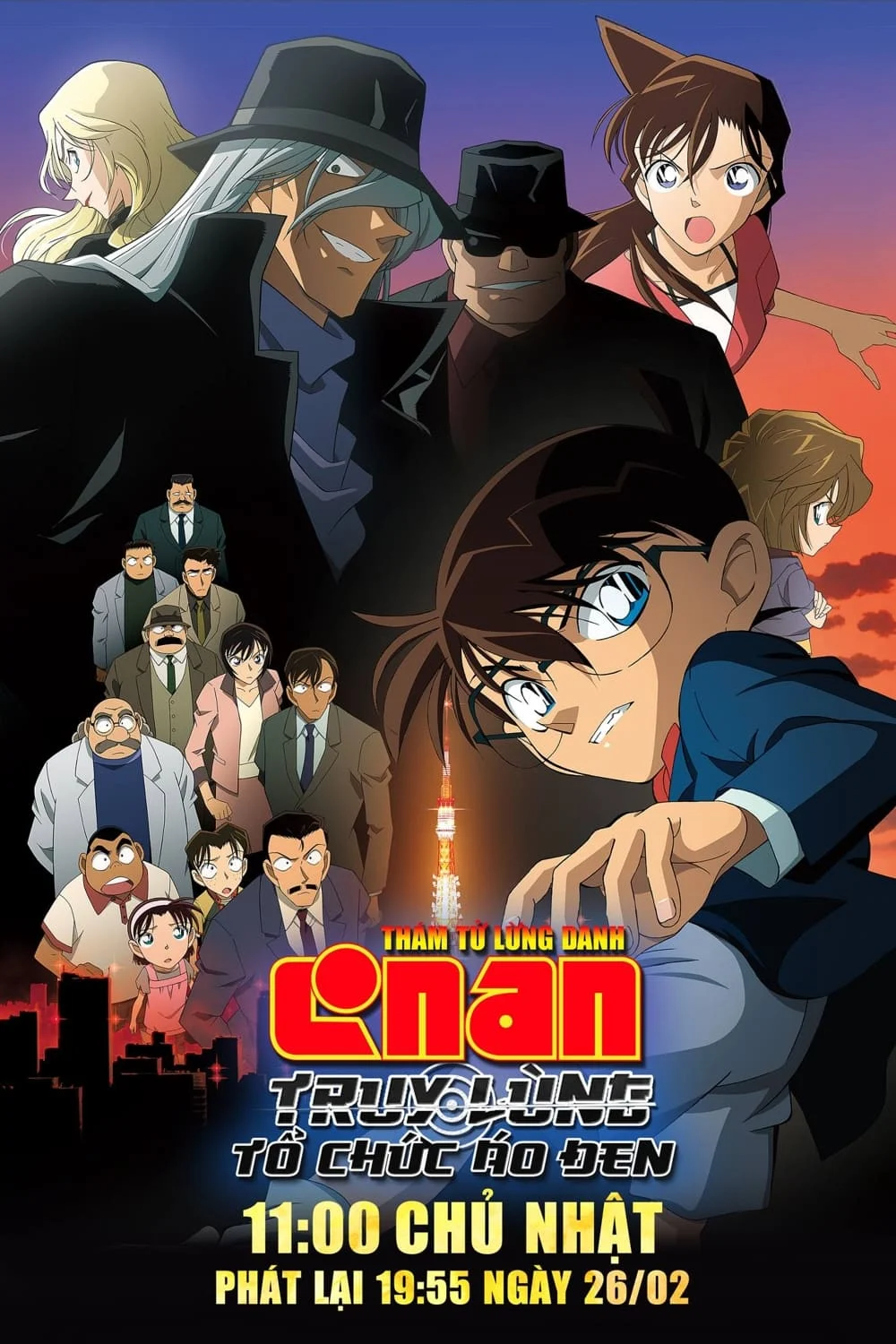 Poster phim Thám Tử Lừng Danh Conan 13: Truy Lùng Tổ Chức Áo Đen